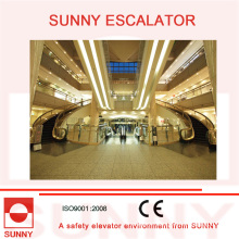 Curved Escalator Spiral / Helical Escalator for Shopping Mall and Commercial Buildings